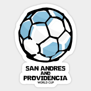 San Andrés and Providencia Football Country Flag Sticker